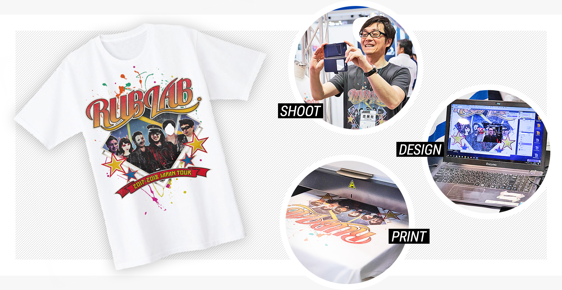 体験型!オリジナルTシャツプリントサービス
